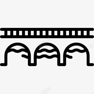 桥和River图标图标