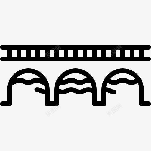 桥和River图标png_新图网 https://ixintu.com 建筑 桥 水 海 路连接