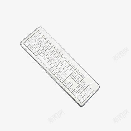 白色键盘png免抠素材_新图网 https://ixintu.com 学习 打字 电脑 白色 白色键盘 键盘