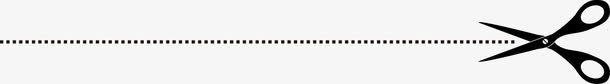 卡通剪刀虚线分割线png免抠素材_新图网 https://ixintu.com 分割线 剪刀 卡通 虚线