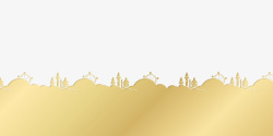 金色摩天轮图片金色城堡摩天轮装饰边框高清图片