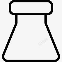科学实验瓶实验瓶盖子图标高清图片