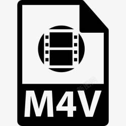 V4M4V文件格式变图标高清图片