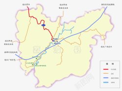 荔波县贵州荔波县交通区位图高清图片