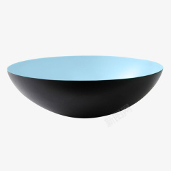 清新釉色蓝黑面碗素材