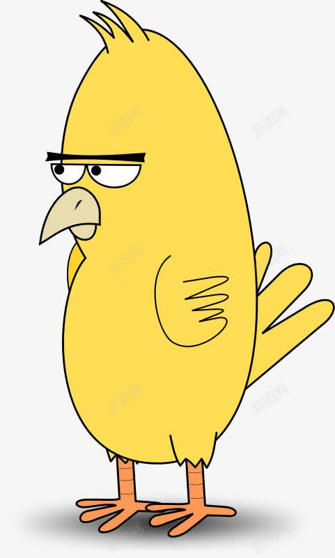 黄色的卡通生气的小鸡png免抠素材_新图网 https://ixintu.com 卡通 小鸡 小鸡卡通 黄色卡通