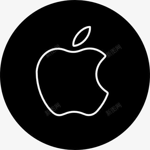 苹果的标志图标png_新图网 https://ixintu.com 商标 标志 电脑 计算机