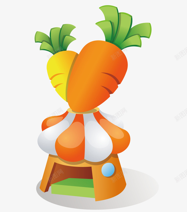 卡通胡萝卜矢量图ai免抠素材_新图网 https://ixintu.com 卡通 水果蔬菜 矢量素材 胡萝卜 蔬菜 食物 矢量图