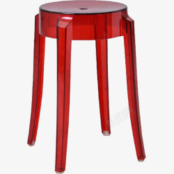 塑料透明吧椅红色吧椅高清图片