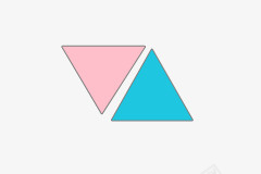 对角的三角形png免抠素材_新图网 https://ixintu.com 三角形 对角 蓝色