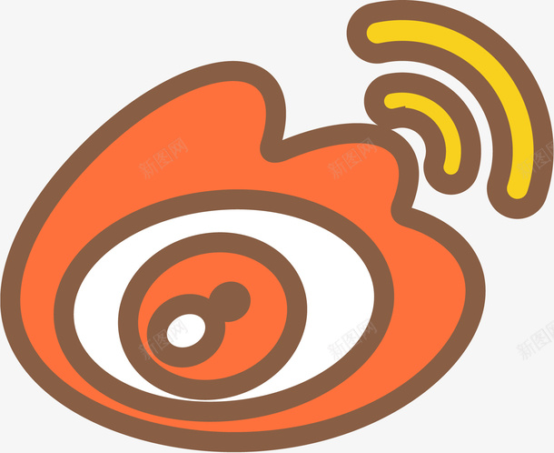 社交微博软件logo图标png_新图网 https://ixintu.com weibologo 图标 图标设计 应用软件 微博 手机社交微博应用 社交微博 社交微博软件logo设计