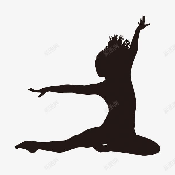 跳舞的人png免抠素材_新图网 https://ixintu.com 一个 人物 剪影 卡通 手绘 简笔 跳舞 黑色