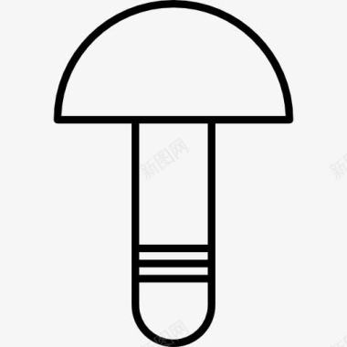 蘑菇的侧面图标图标