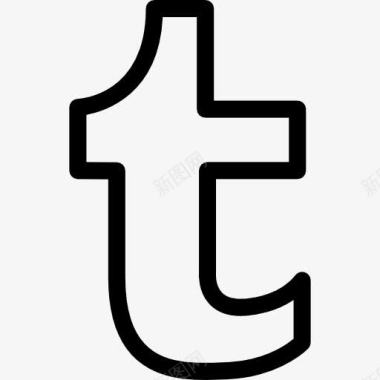 Tumblr概述社会标志符号的一封信图标图标