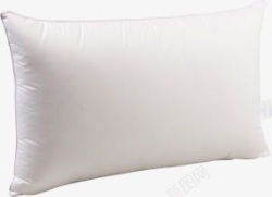 鹅绒羽绒枕芯白色全棉枕头高清图片