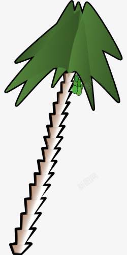 卡通椰子树素材
