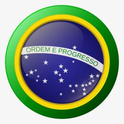 巴西国旗圆形素材