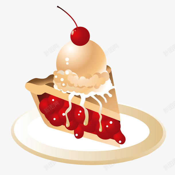 放在盘子里的奶油蛋糕矢量图ai免抠素材_新图网 https://ixintu.com 奶油 奶油蛋糕 盘子 蛋糕 矢量图