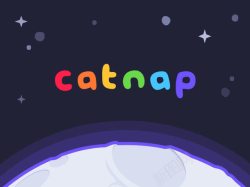 卡通catnap黑色底纹素材