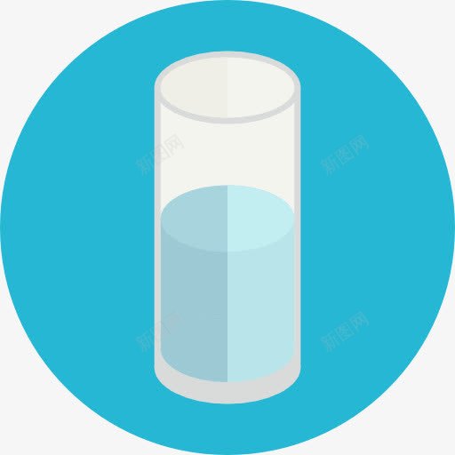 杯水图标png_新图网 https://ixintu.com 健康食品 水 液 玻璃 玻璃水 食品 食物和餐厅 饮料