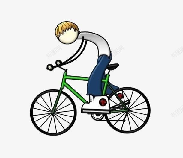骑自行车的小男孩png免抠素材_新图网 https://ixintu.com 卡通 小男孩 自行车
