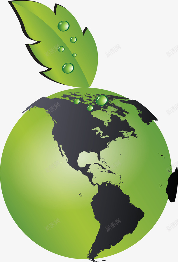 绿色环保地球图矢量图图标ai_新图网 https://ixintu.com 低能耗 地球 环保 环保图标 矢量图标 矢量绿色环保图标 绿叶 绿色 绿色图标 绿色环保 绿色环保图标 绿色矢量图标 节能环保 矢量图