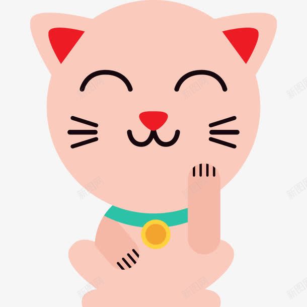 微笑的猫png免抠素材_新图网 https://ixintu.com png png素材 微笑 招财猫 猫