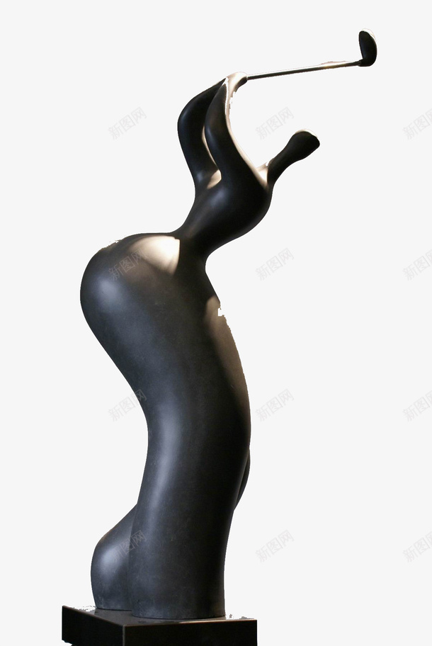 创意雕塑png免抠素材_新图网 https://ixintu.com 艺术 装饰 雕塑 黑色