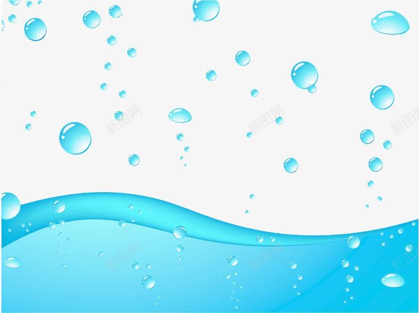 蓝色水泡泡png免抠素材_新图网 https://ixintu.com 图案 水 水下气泡 泡泡 蓝色