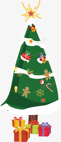 圣诞装饰树木矢量图素材