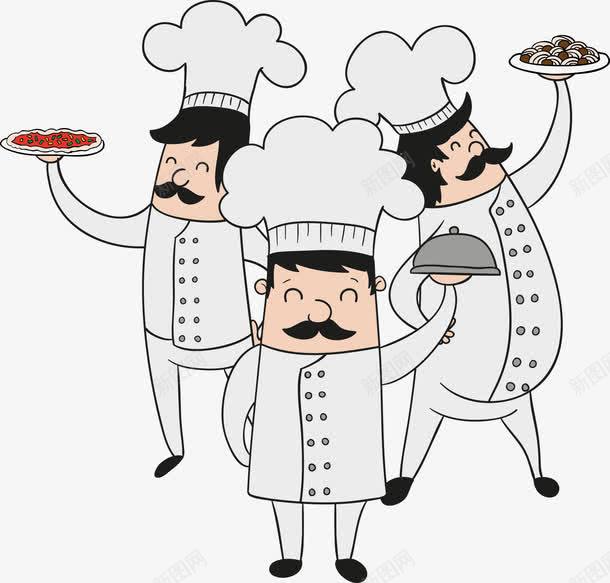 端盘子的厨师png免抠素材_新图网 https://ixintu.com 人物 卡通厨师 厨师 矢量人物 矢量厨师