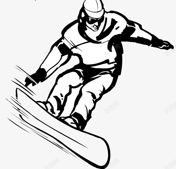 冲刺滑雪俯视png免抠素材_新图网 https://ixintu.com 冬季运动 冲刺滑雪 卡通运动 滑雪运动 装备 运动装备