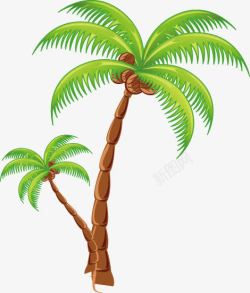 夏天椰子树海报素材
