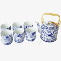 青花瓷茶具素材