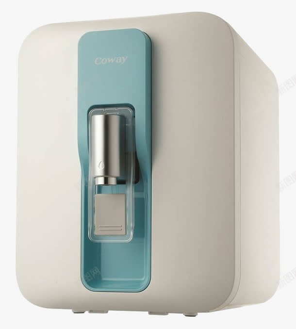 小型饮水机png免抠素材_新图网 https://ixintu.com 产品实物 制热 按钮饮水机 白蓝色