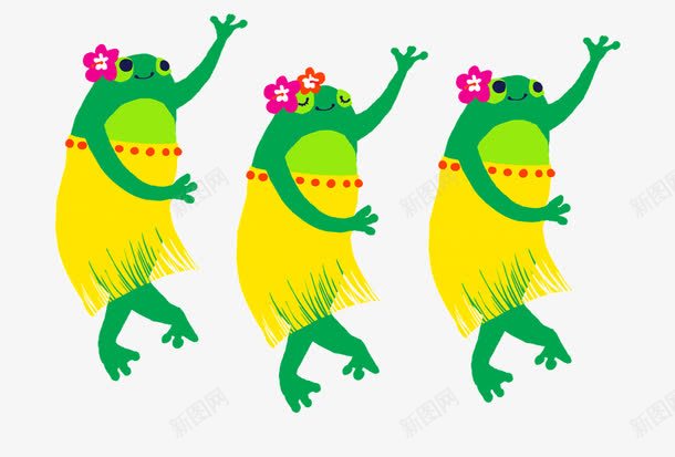 跳着奇葩舞蹈的青蛙png免抠素材_新图网 https://ixintu.com 卡通手绘 跳舞 青蛙