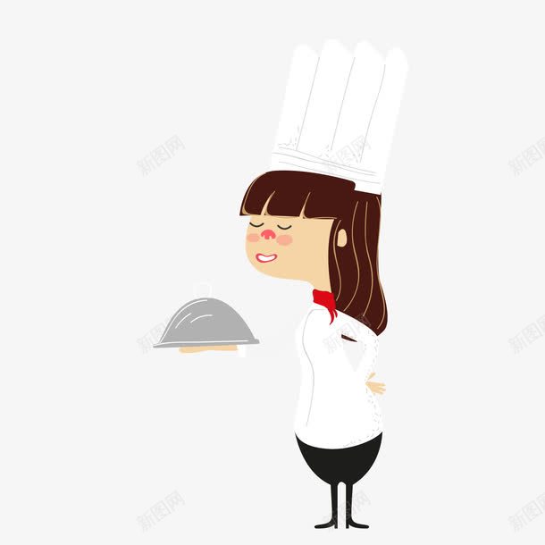 女子厨师背景装饰png免抠素材_新图网 https://ixintu.com 卡通厨师 卡通女子 厨娘 厨子 女厨师 背景装饰