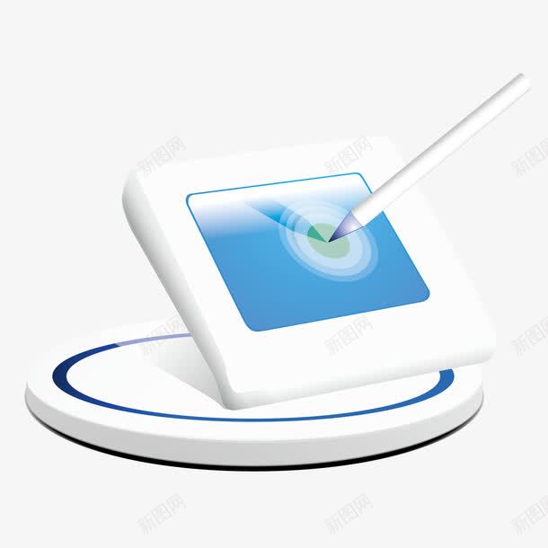 蓝色触屏电脑图标png_新图网 https://ixintu.com png png图片 图标 蓝色 触屏电脑