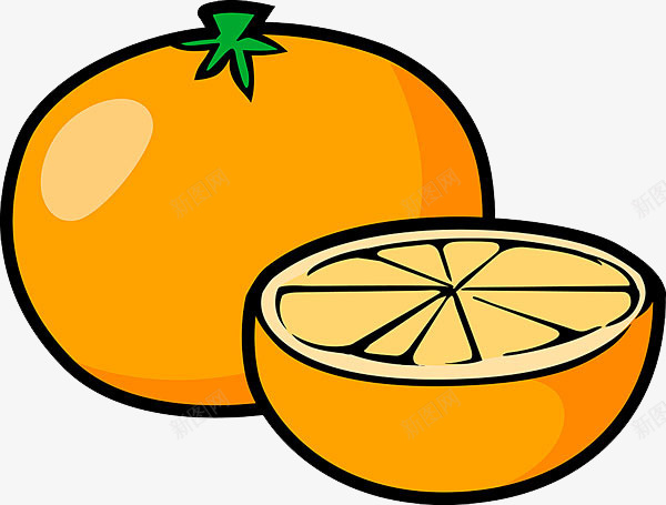 手绘橙子png免抠素材_新图网 https://ixintu.com PNG图形 PNG装饰 手绘 橙子 水果 装饰