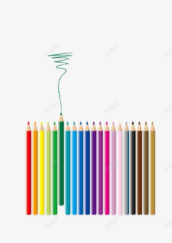 彩色铅笔手绘背景装饰png免抠素材_新图网 https://ixintu.com 图案 彩色 手绘 装饰 铅笔