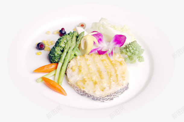 西蓝花芦笋胡萝卜鳕鱼排png免抠素材_新图网 https://ixintu.com 胡萝卜鳕鱼排 芦笋 菜花 西蓝花 银鳕鱼 鱼排 鳕鱼排