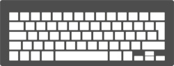 白黑键盘图案矢量图素材