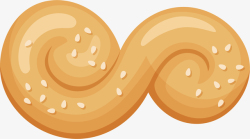 花生酥饼黄色的营养桃酥饼干矢量图高清图片