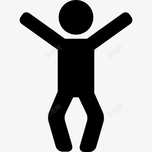 男子准备跳图标png_新图网 https://ixintu.com 体操运动员 健身房 跳跃 运动 锻炼