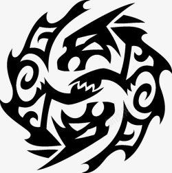 鹰图腾鸟图标高清图片