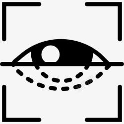 眼睛扫描扫描图标高清图片
