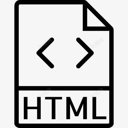 HTML图标png_新图网 https://ixintu.com HTML代码 HTML文件 HTML格式 HTML的扩展 HTML符号 界面