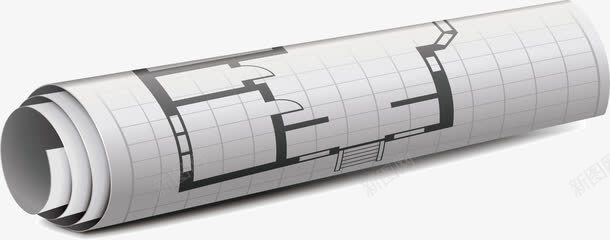 纸卷矢量图ai免抠素材_新图网 https://ixintu.com png 图纸 施工 矢量素材 纸卷 矢量图