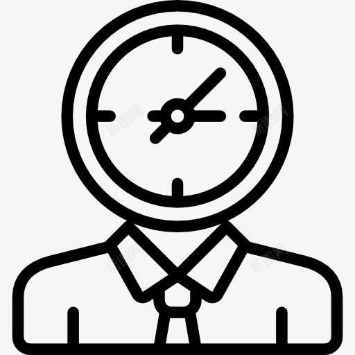 时钟图标png_新图网 https://ixintu.com 人 企业 商人 工人 时钟 时间