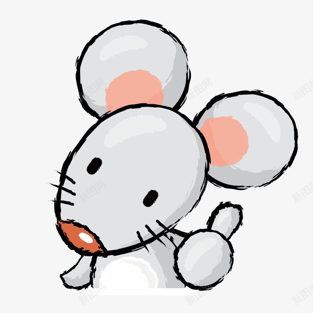 手绘小老鼠png免抠素材_新图网 https://ixintu.com 创意老鼠 可爱老鼠 小老鼠 手绘老鼠 老鼠 老鼠PNG